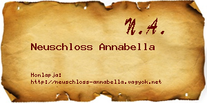 Neuschloss Annabella névjegykártya